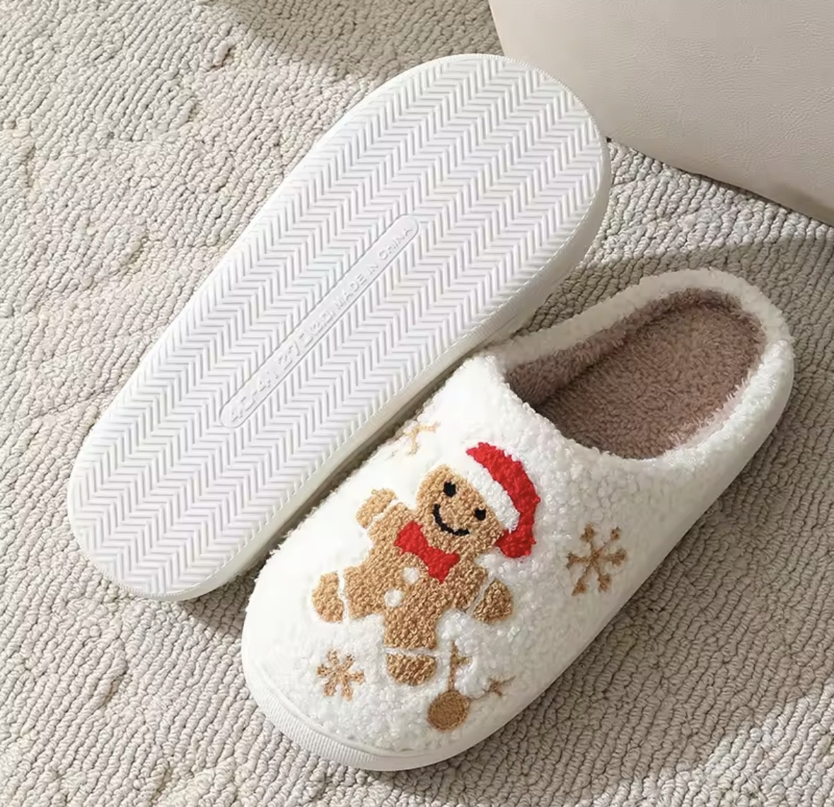 Santa's Shop Christmas Slippers